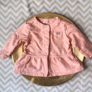 Polka Dot Peplum Top